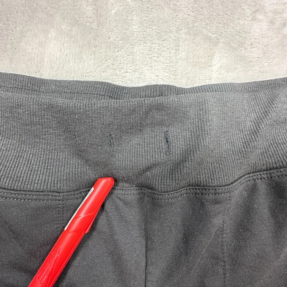 Athletic Works Bermuda Long Shorts Womens XS Charcoal 9 Inseam Elastic Waist